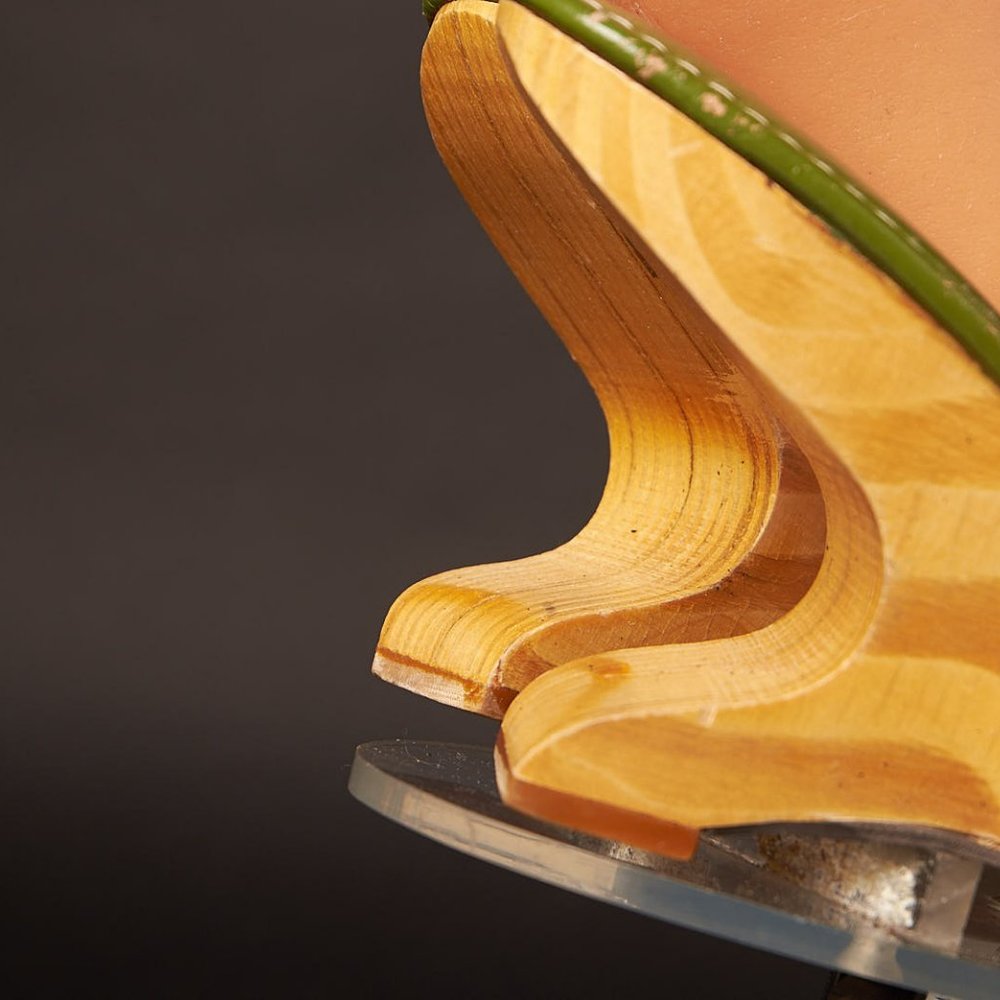 1950s Wooden Boomerang Heel Shoes